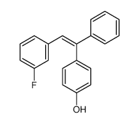 4-[2-(3-氟苯基)-1-苯基乙烯基]苯酚 结构式