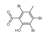 2,3,5-三溴-4-甲基-6-硝基苯酚 结构式