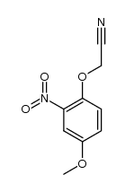 2-(4-甲氧基-2-硝基苯氧基)乙腈 结构式