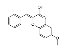 6-甲氧基-2-(苯亚甲基)-2H-1,4-苯并恶嗪-3(4H)-酮 结构式