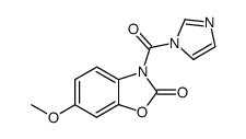 3-(1H-咪唑-1-基羰基)-6-甲氧基-2(3H)-苯并恶唑酮 结构式