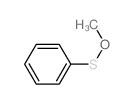 苯亚磺酸甲酯 结构式