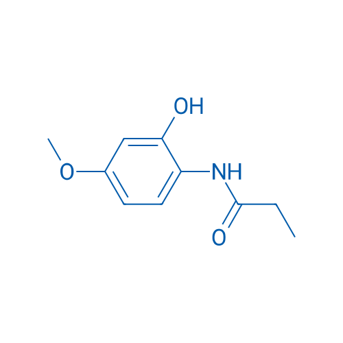 N-(2-羟基-4-甲氧基苯基)丙酰胺 结构式