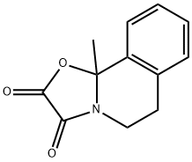 6,10b-二氢-10b-甲基-5H-恶唑并[2,3-a]异喹啉-2,3-二酮 结构式