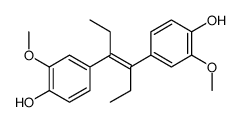 3,4-双(3'-甲氧基-4'-羟基苯基)-3-己烯 结构式