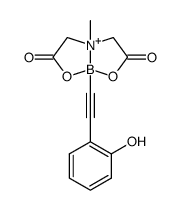 Boron, [N-[(carboxy-κO)methyl]-N-methylglycinato(2-)-κN,κO][2-(2-hydroxyphenyl)ethynyl]-, (T-4)- 结构式