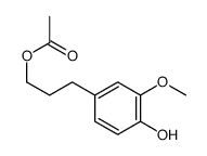 Benzenepropanol, 4-hydroxy-3-methoxy-, 1-acetate 结构式