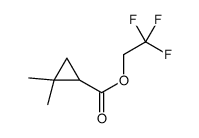 2,2-二甲基环丙烷甲酸-2,2,2-三氟乙酯 结构式