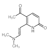 5-ACETYL-6-[2-(DIMETHYLAMINO)VINYL]-2(1H)-PYRIDINONE 结构式