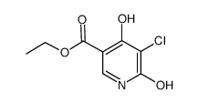 5-氯-4,6-二羟基吡啶-3-羧酸乙酯 结构式