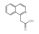 异喹啉-1-乙酸 结构式
