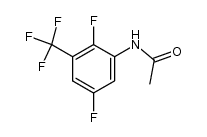N-[2,5-二氟-3-(三氟甲基)苯基]乙酰胺 结构式
