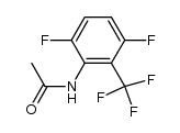 N-[3,6-二氟-2-(三氟甲基)苯基]乙酰胺 结构式