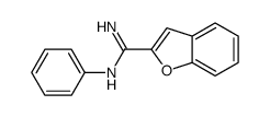 2-Benzofurancarboximidamide, N-phenyl- 结构式