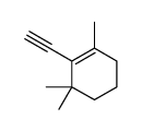 2-乙炔基-1,3,3-三甲基环己烯 结构式