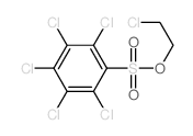 五氯苯磺酸-2-氯乙酯 结构式