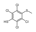 2,3,5,6-四氯-4-(甲硫基)苯硫酚 结构式