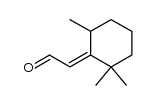 Acetaldehyde, (2,2,6-trimethylcyclohexylidene)-, (E)- (9CI) 结构式