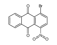 1-溴-4-硝基-9,10-蒽二酮 结构式
