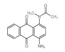 N-(4-氨基-9,10-二氧代蒽-1-基)-N-甲基乙酰胺 结构式