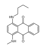 1-(丁基氨基)-4-(甲基氨基)蒽醌 结构式