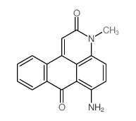6-氨基-3-甲基-3H-萘并[1,2,3-de]喹啉-2,7-二酮 结构式