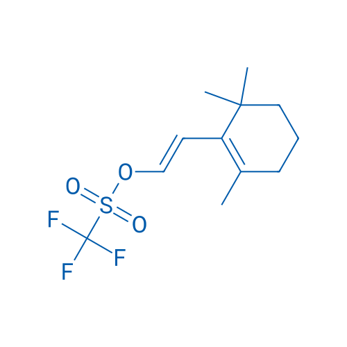 (E)-2-(2,6,6-三甲基-1-环己烯-1-基)乙烯基三氟甲磺酸酯 结构式