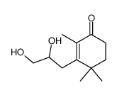 3-(2,3-二羟丙基)-2,4,4-三甲基-2-环己烯-1-酮 结构式