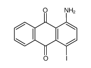 1-氨基-4-碘-9,10-蒽二酮 结构式