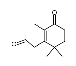 2,6,6-三甲基-3-氧代-1-环己烯-1-乙醛 结构式