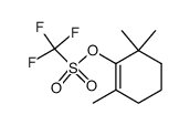 Methanesulfonic acid, 1,1,1-trifluoro-, 2,6,6-trimethyl-1-cyclohexen-1-yl ester 结构式