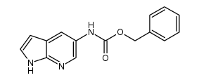 Carbamic acid, N-1H-pyrrolo[2,3-b]pyridin-5-yl-, phenylmethyl ester 结构式