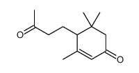 3,5,5-trimethyl-4-(3-oxobutyl)cyclohex-2-en-1-one 结构式