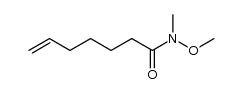 6-Heptenamide, N-methoxy-N-methyl- 结构式