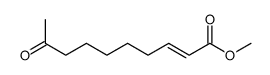 2-Decenoic acid, 9-oxo-, methyl ester, (E)- 结构式