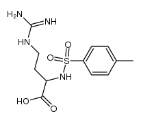 4-胍基-2-对甲苯磺酰胺基-L-丁酸 结构式