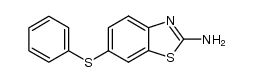 2-氨基-6-苯硫基苯并噻唑 结构式