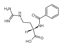 2-苯甲酰氨基-4-胍基丁酸 结构式