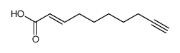 (E)-2-癸烯-9-炔酸 结构式