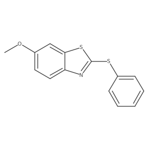 6-甲氧基-2-(苯硫基)苯并噻唑 结构式