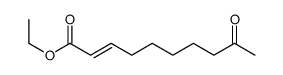 (E)-9-氧代癸-2-烯酸乙酯 结构式