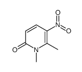 1,6-二甲基-5-硝基-吡啶-2-酮 结构式