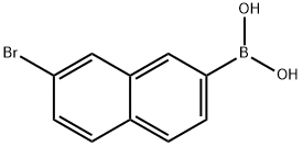 B-(7-溴-2-萘基)硼酸 结构式
