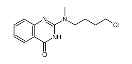 4(3H)-Quinazolinone, 2-[(4-chlorobutyl)methylamino]- 结构式