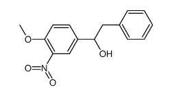 α-(4-甲氧基-3-硝基苯基)苯乙醇 结构式