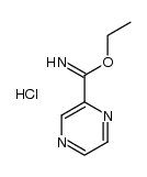 吡嗪-2-甲亚氨酸乙酯盐酸盐 结构式