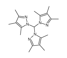 1H-Pyrazole, 1,1',1''-methylidynetris[3,4,5-trimethyl- 结构式