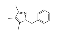 1-苄基-3,4,5-三甲基-1H-吡唑 结构式