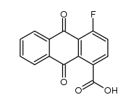 4-氟-9,10-二氧代-9,10-二氢蒽-1-羧酸 结构式