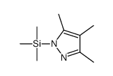 3,4,5-三甲基-1-(三甲基硅基)-1H-吡唑 结构式
